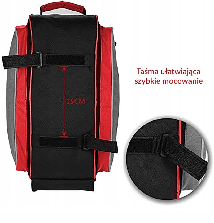 PETERSON pojemna sakwa rowerowa turystyczna torba kufer na bagażnik