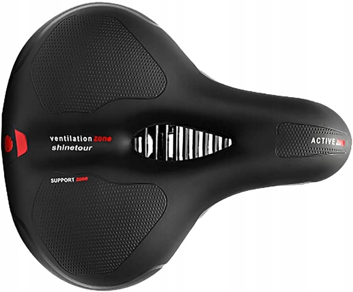 SIODEŁKO ROWEROWE ŻELOWE SZEROKIE MIĘKKIE WYGODNE Z LAMPKĄ ROWEROWĄ ROWER