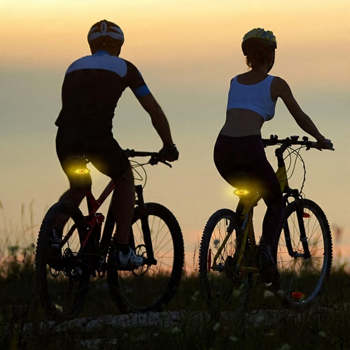 KIERUNKOWSKAZY LAMPKA NA ROWER LAMPA OŚWIETLENIE SYGNALIZACJA TYŁ LED PILOT