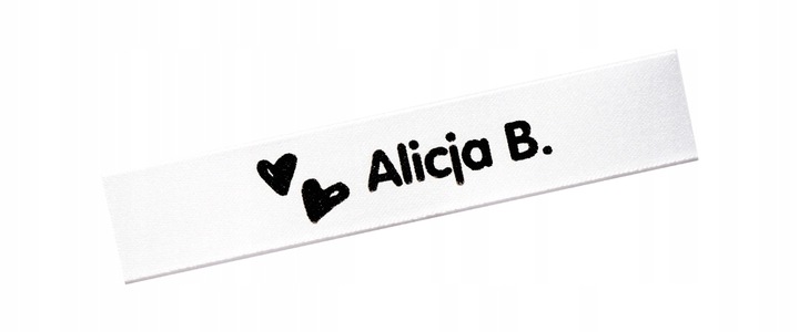 WSZYWKI IMIENNE METKI IMIENNE SATYNA DELUXE