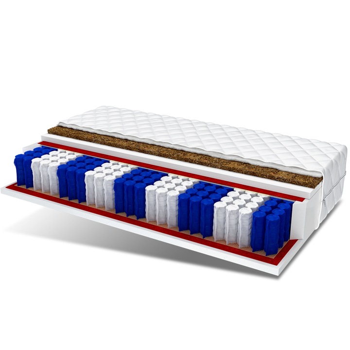 Materac 90x200 kokos pocket 9 stref HOME PLUS