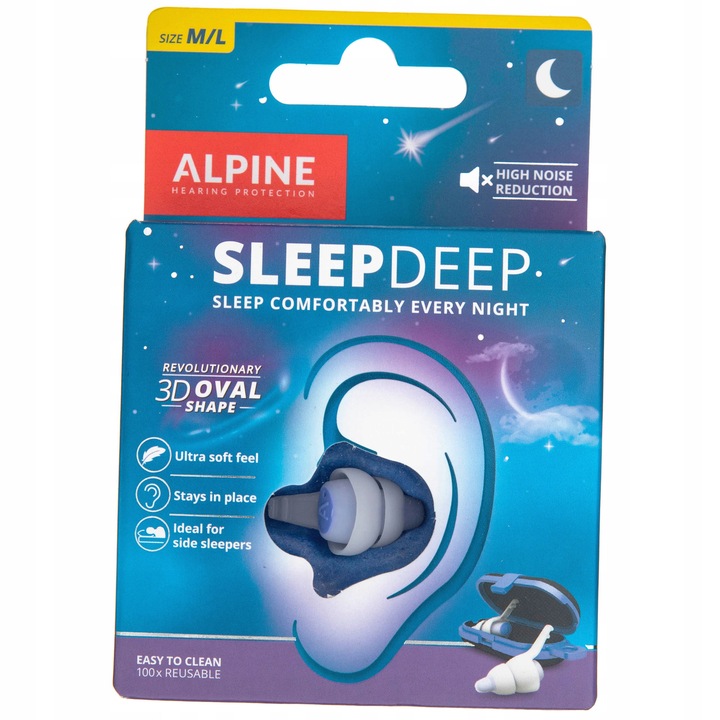 Alpine SleepDeep zatyczki do uszu do snu