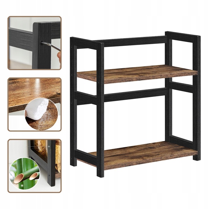 Regał STOJAK półka do kuchni 2 POZIOMY na przyprawy 42x18x43 blat