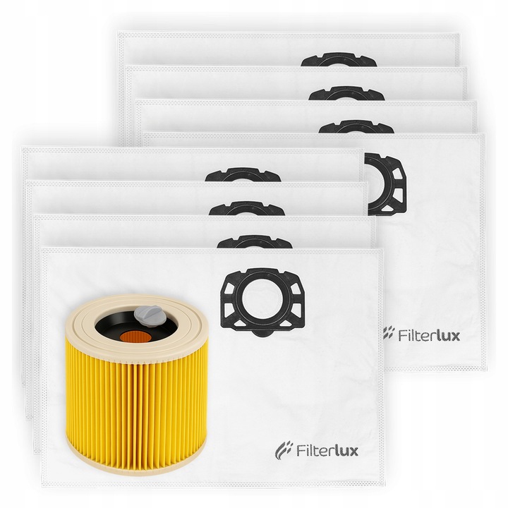 8x Worki filtr do Karcher WD3 WD2 SE4001 KFI 357 V15 V17 V19