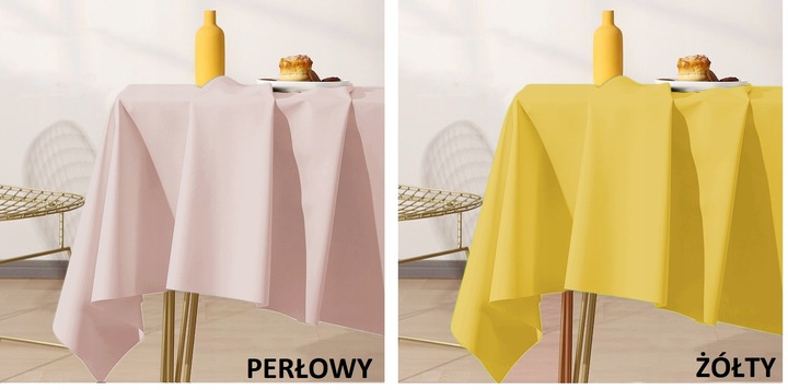 OBRUS GŁADKI ETHERAL MATOWY GRUBY 140x180 KOLORY