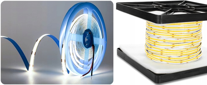 SAMOPRZYLEPNA TAŚMA LED NEON PASEK COB 12V NEUTRALNA 4000K 320diod /m