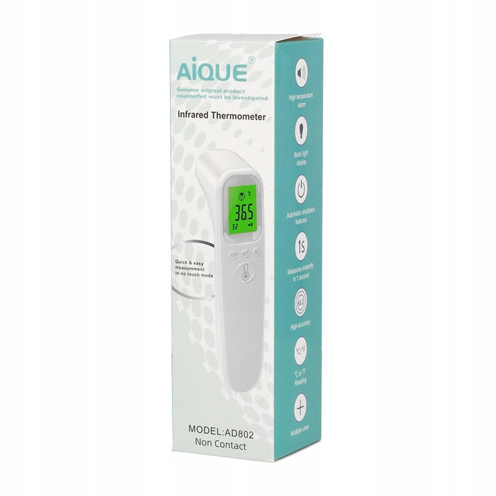 Termometr elektroniczny bezdotykowy AD802