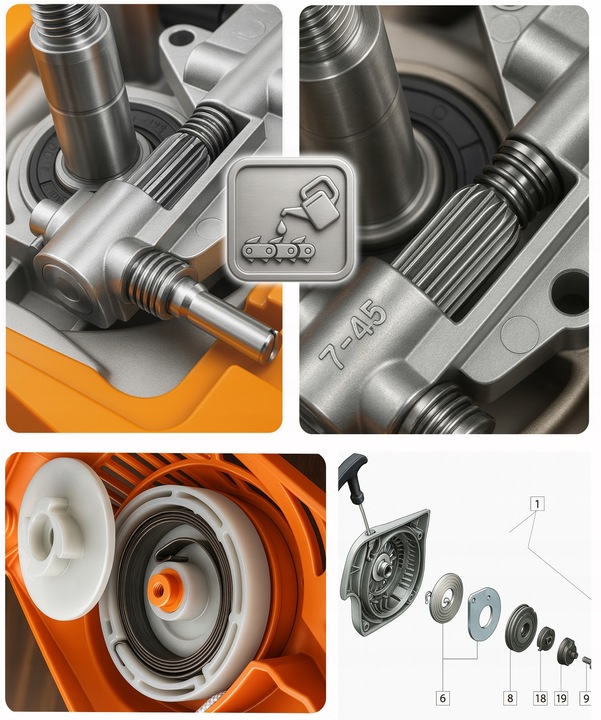 PIŁA SPALINOWA PILARKA ŁAŃCUCHOWA 5,7km 58cm3 2x łańc/prowad/olej+2x