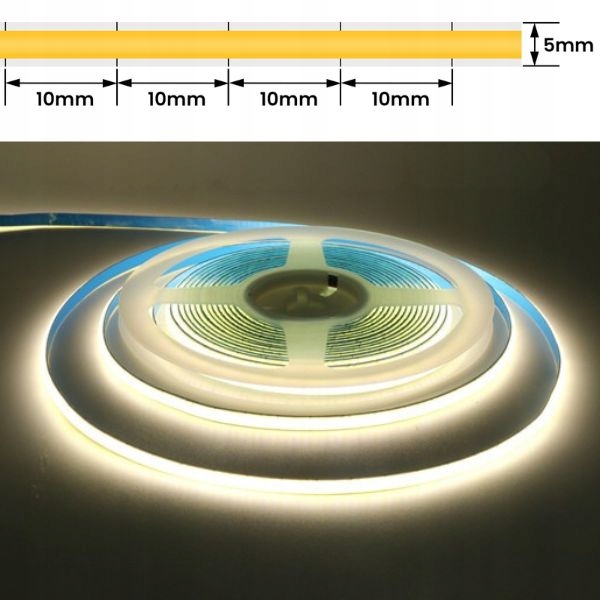 3m pod Szafkowa taśma Led COB 400led/m USB 5V 4000K bezdotykowy