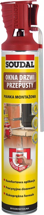 SOUDAL GENIUS GUN PIANKA PIANA Z APLIKATOREM 770ml