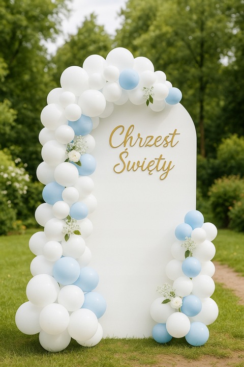 ŚCIANKA DEKORACYJNA MDF na urodziny, wesele, chrzest 180x90cm