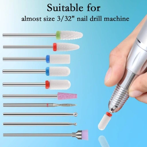 ZESTAW FREZÓW CERAMICZNYCH I DIAMENTOWYCH 10SZT