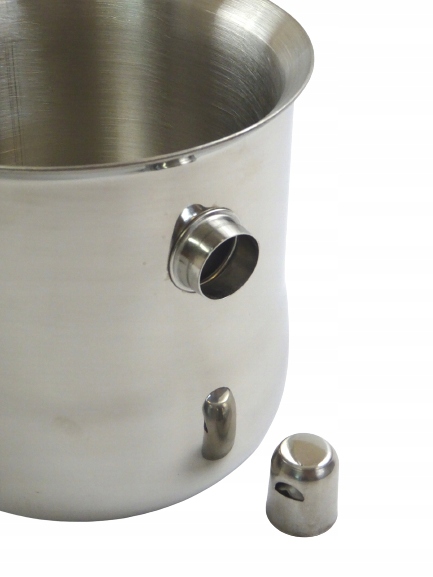 GARNEK DO MLEKA 2L Z GWIZDKIEM GAZ INDUKCJA STALOWY DO GOTOWANIA MLEKA HIT