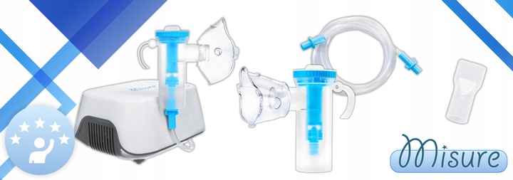 INHALATOR NEBULIZATOR TŁOKOWY DLA DZIECI I DOROSŁYCH 2 MASKI FILTRY GRATIS