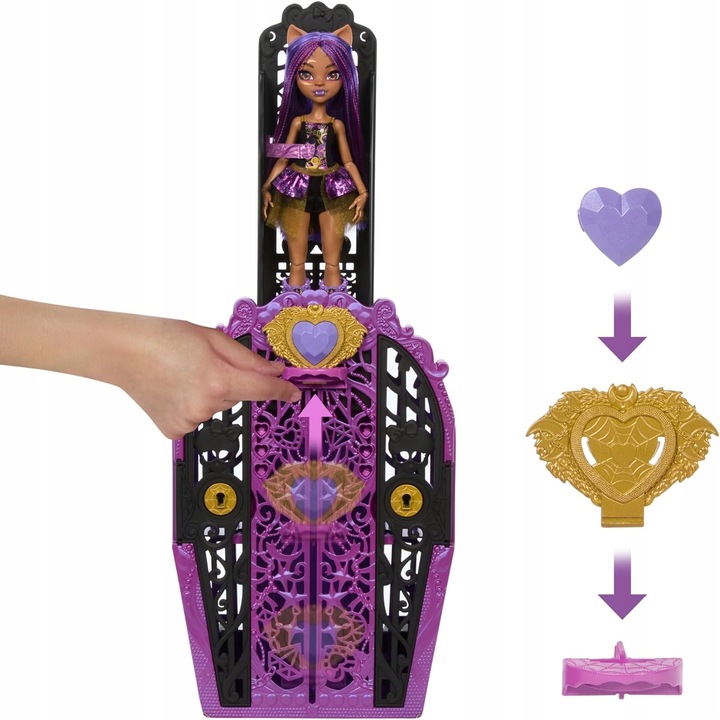 LALKA MONSTER HIGH STRASZYSEKRETY seria 4 POTWORNE ZAGADKI Clawdeen Wolf