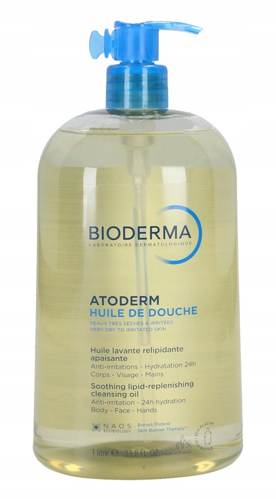 Bioderma Atoderm Huile Olejek nawilżający do kąpieli i pod prysznic 1000 ml