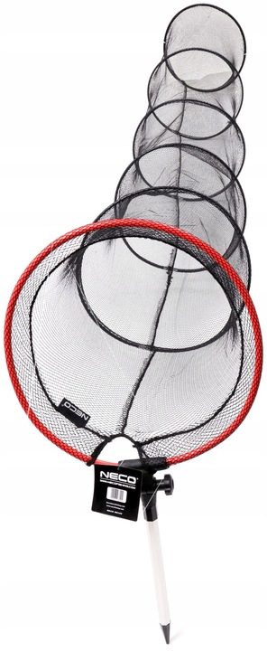 SIATKA WĘDKARSKA SADZYK 2M 35CM SZTYCA 6 OBRĘCZ NECO