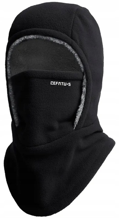 KOMINIARKA OCIEPLANA CZAPKA ZIMOWA DWUWARSTOWA UNIWERSALNA NA ZIMĘ