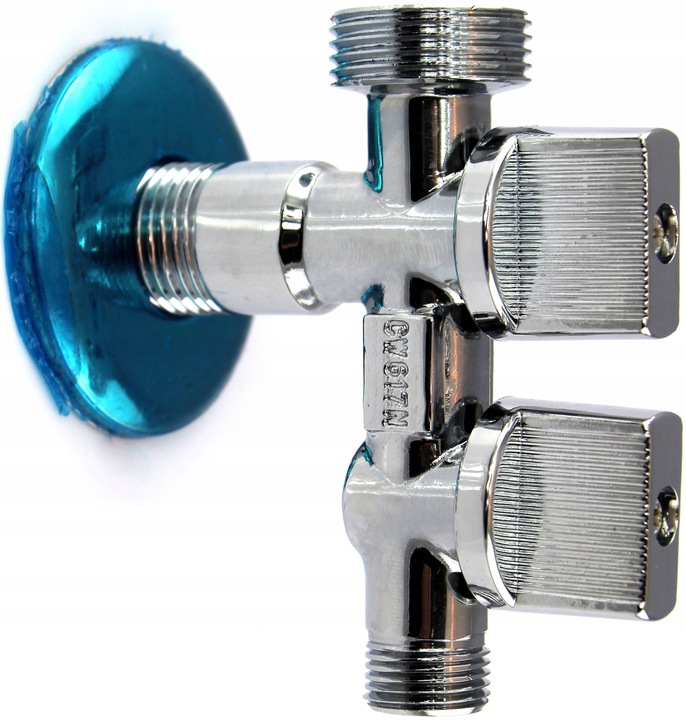 Zawór kulowy kombinowany do pralki i zmywarki trójnik 1/2" X 3/8" X 3/4"