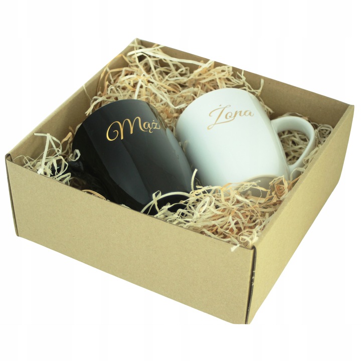 PREZENT NA ŚLUB WESELE ŚLUBNY ZESTAW KUBKÓW