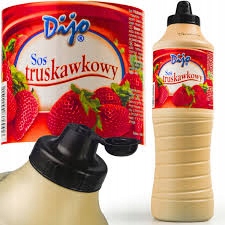 SOS deserowy Topping Dijo TRUSKAWKOWY 1kg polewa do lodów gofrów