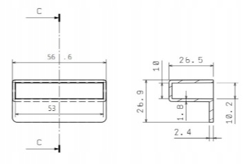 Nasadka uchwyt listwy sprężynującej stelaża 40 szt