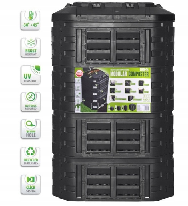 KOMPOSTOWNIK MODUŁOWY Całoroczny KOMPOSTOWNIA Eko XXL POLSKI 1260 litrów