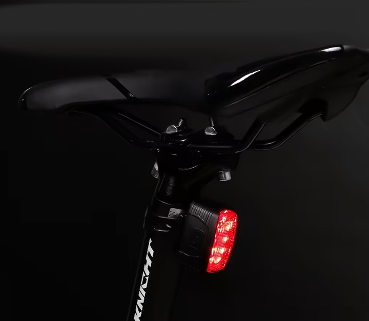 LAMPKA ROWEROWA OŚWIETLENIE LED NA ROWER KIEROWNICĘ PRZÓD + TYŁ NA USB MOC