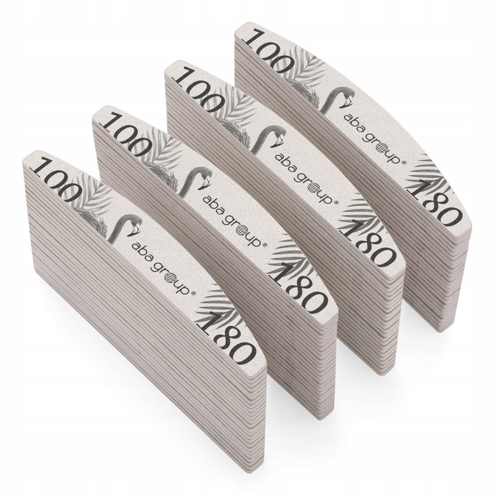Aba Group Pilnik do Paznokci Półksiężyc 100/180 Standard 100 sztuk