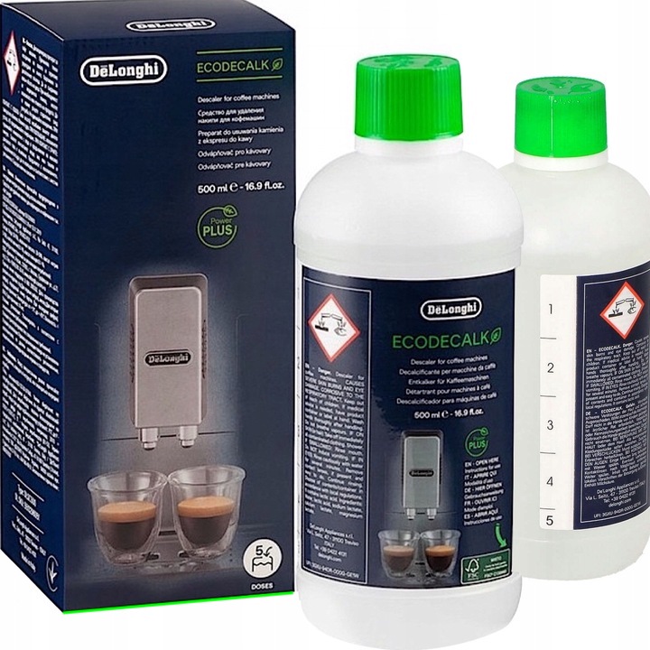 ORYGINAŁ ODKAMIENIACZ DO EKSPRESÓW DeLonghi EcoDecalk - 500ml - MOCNY