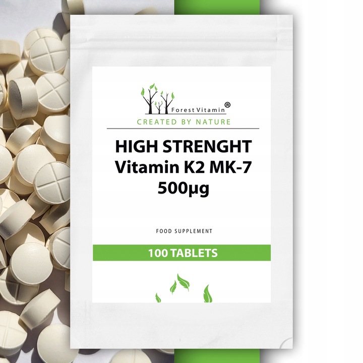 FOREST WITAMINA K2 MK-7 500mcg 100 tab NATURALNA