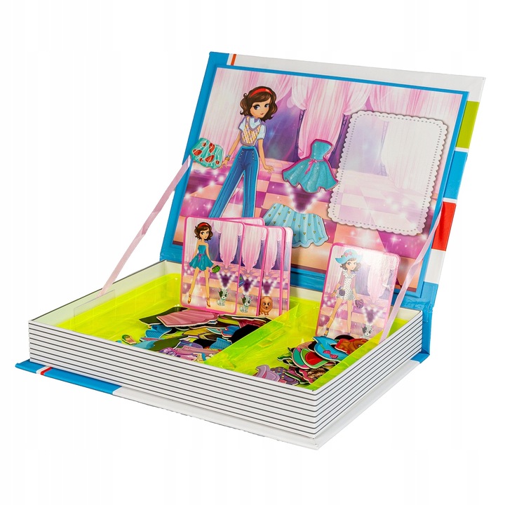 Układanka magnetyczna Modna Dama ubieranka 72w1