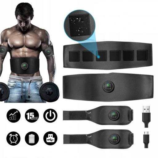 ELEKTROSTYMULATOR STYMULATOR DO MIĘŚNI BRZUCHA EMS