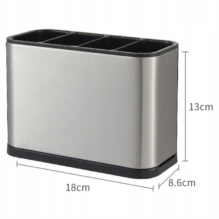 OCIEKACZ NA SZTUĆCE PRZYBORY SUSZARKA POJEMNIK ORGANIZER SREBRNY Z