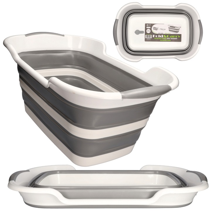 Miska składana miednica wanienka silikonowa duża turystyczna Z