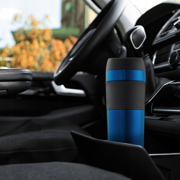 KUBEK TERMICZNY TERMOS NA KAWĘ HERBATĘ GORĄCY NAPÓJ SZCZELNY PODRÓŻNY 450ML