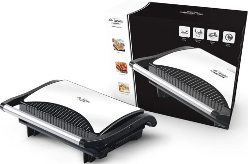 GRILL do kanapek MIĘSA RYBY PANINI OPIEKACZ 700W NON STICK KOMPAKTOWY MOCNY