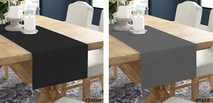 BIEŻNIK OBRUS GŁADKI MATOWY 40x220 KOLORY