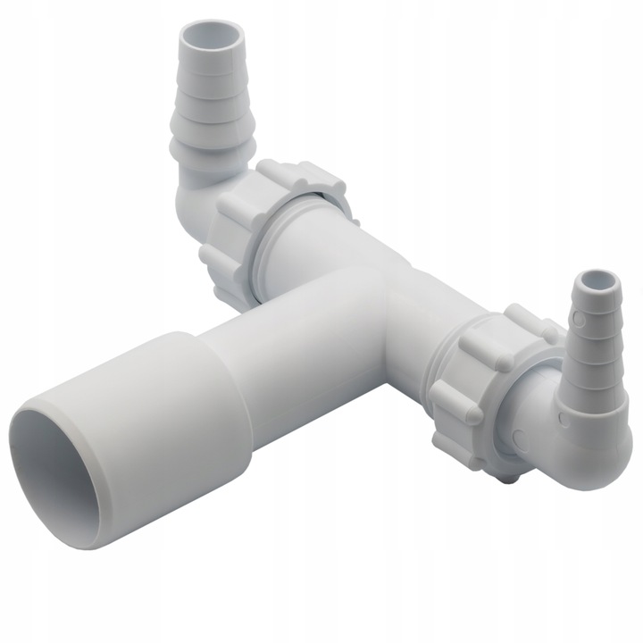 PODWÓJNY SYFON NADTYNKOWY DN 32 40- DO PRALKI I SUSZARKI, WYSOKA