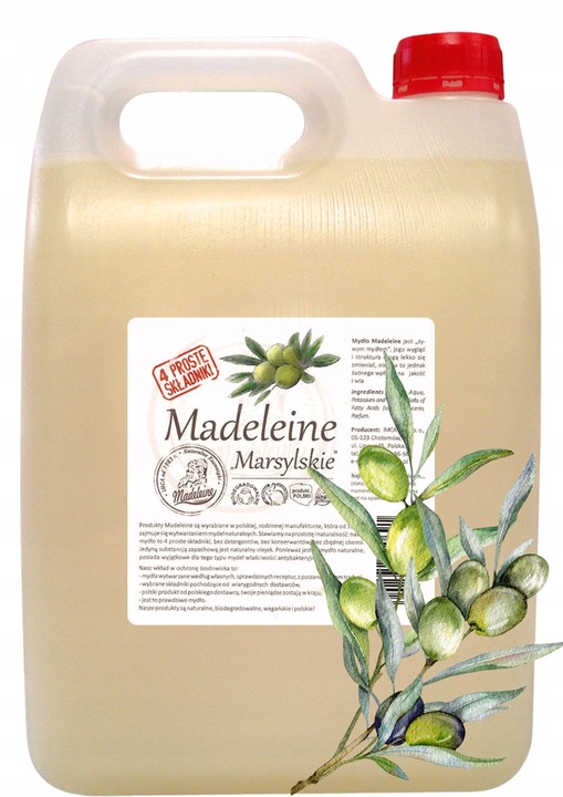5L NATURALNE MYDŁO MARSYLSKIE EK PROSTY SKŁAD, DUŻE OPAKOWANIE 2