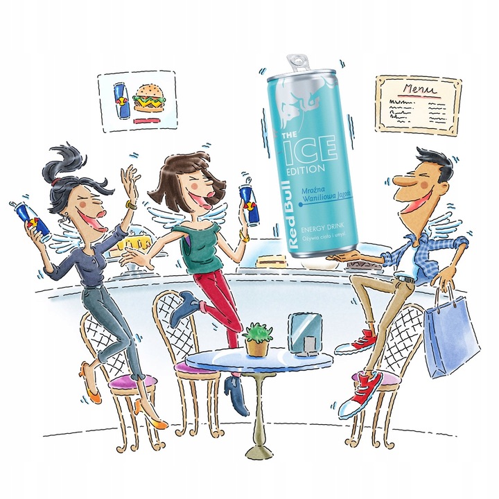 RED BULL Napój energetyczny mix smaków Ice, Pink, Green 24x250ml ZESTAW