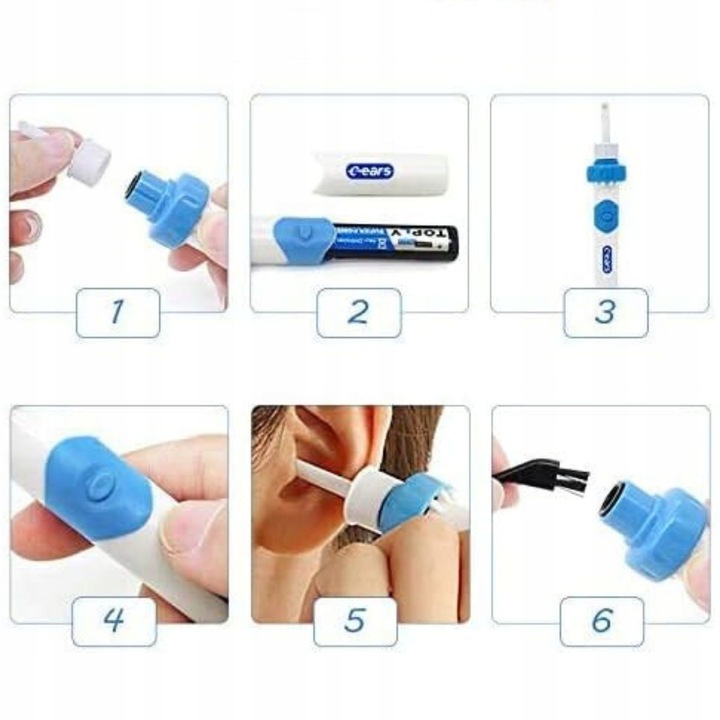 ELEKTRYCZNY ODKURZACZ DO USZU Narzędzie Do Czyszczenia Uszu Woskowiny