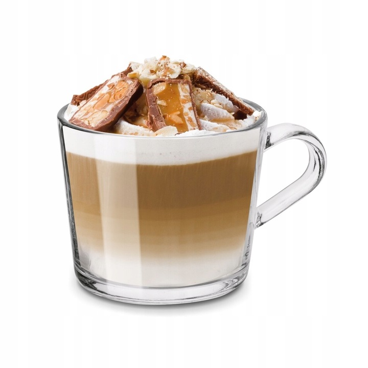 6x SZKLANE KUBKI DO KAWY szklanki do herbaty zestaw kubków Z UCHEM Tadar