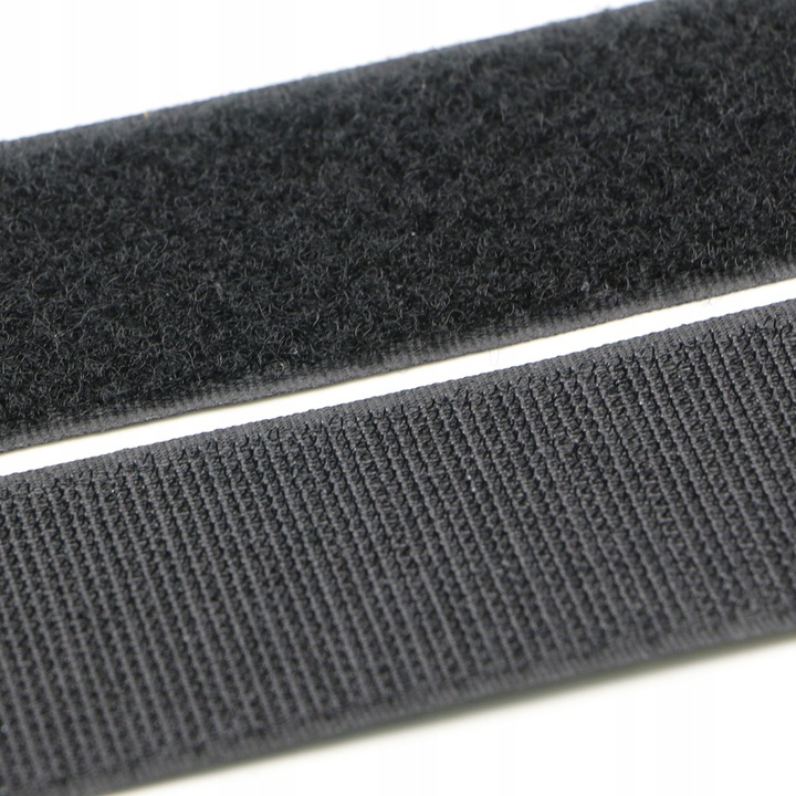 MOCNA RZEPOWA TAŚMA OBIE STRONY szer. 50 mm * 5 METRÓW CZARNY