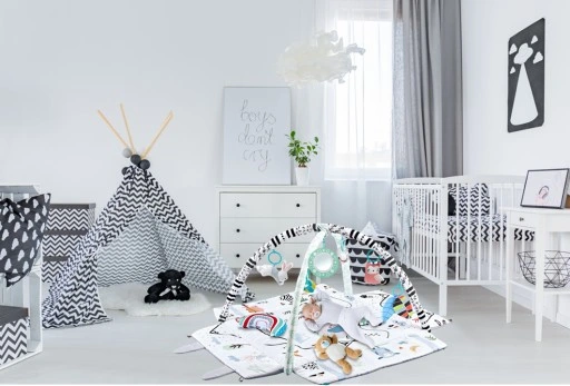 Duża Mata Edukacyjna Miękka Interaktywna 4w1