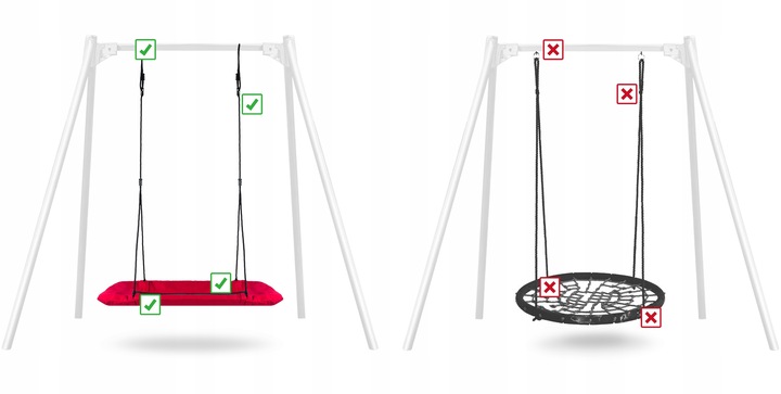 HUŚTAWKA OGRODOWA BOCIANIE GNIAZDO XXL NEOSPORT