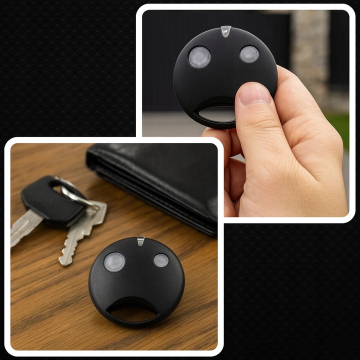 PILOT DO BRAMY GARAŻOWEJ NICE SMILO 2KANAŁY 433MHZ ZAMIENNIK BRELOK OKRĄGŁY