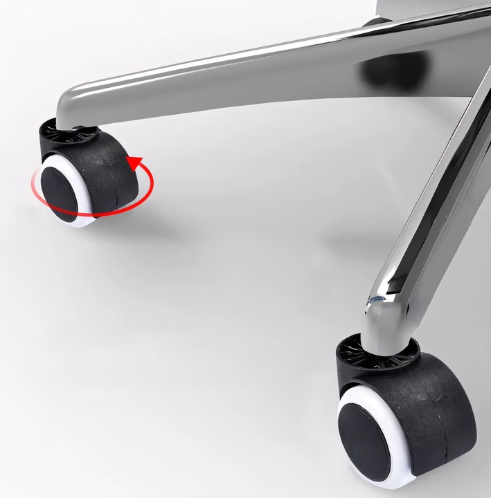 KÓŁKA DO FOTELA OBROTOWEGO 5X KRZESŁA NIE RYSUJĄ PODŁOGI BEZ RYS BIAŁE