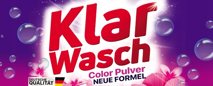 PROSZEK DO PRANIA KLAR WASCH KOLOR 10KG OPAKOWANIE XXL 141 PRAŃ