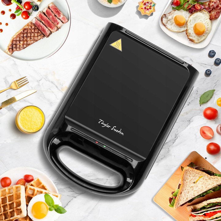 OPIEKACZ DO KANAPEK TOSTER GOFROWNICA PANINI 3W1 1200W Taylor Swoden